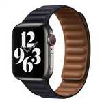 Pasek skórzany opaska magnetyczna do Apple Watch 38/40/41
