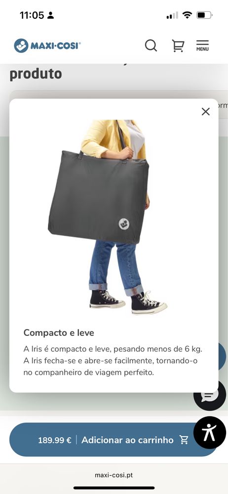 Cama de viagem Maxi-cosi Iris