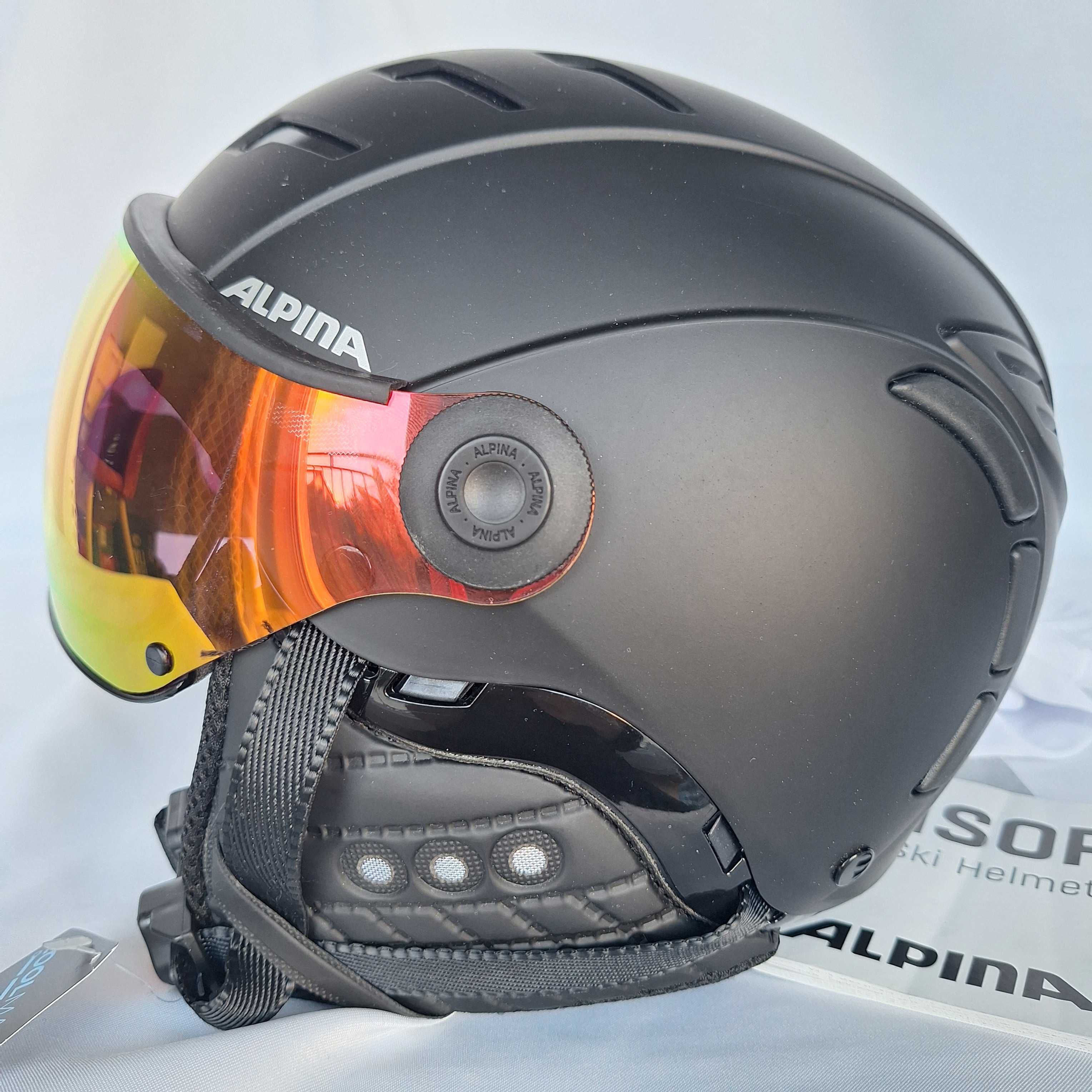 Kask narciarski Alpina Jump 2.0 QVM Vario Black Matt S 52-54cm