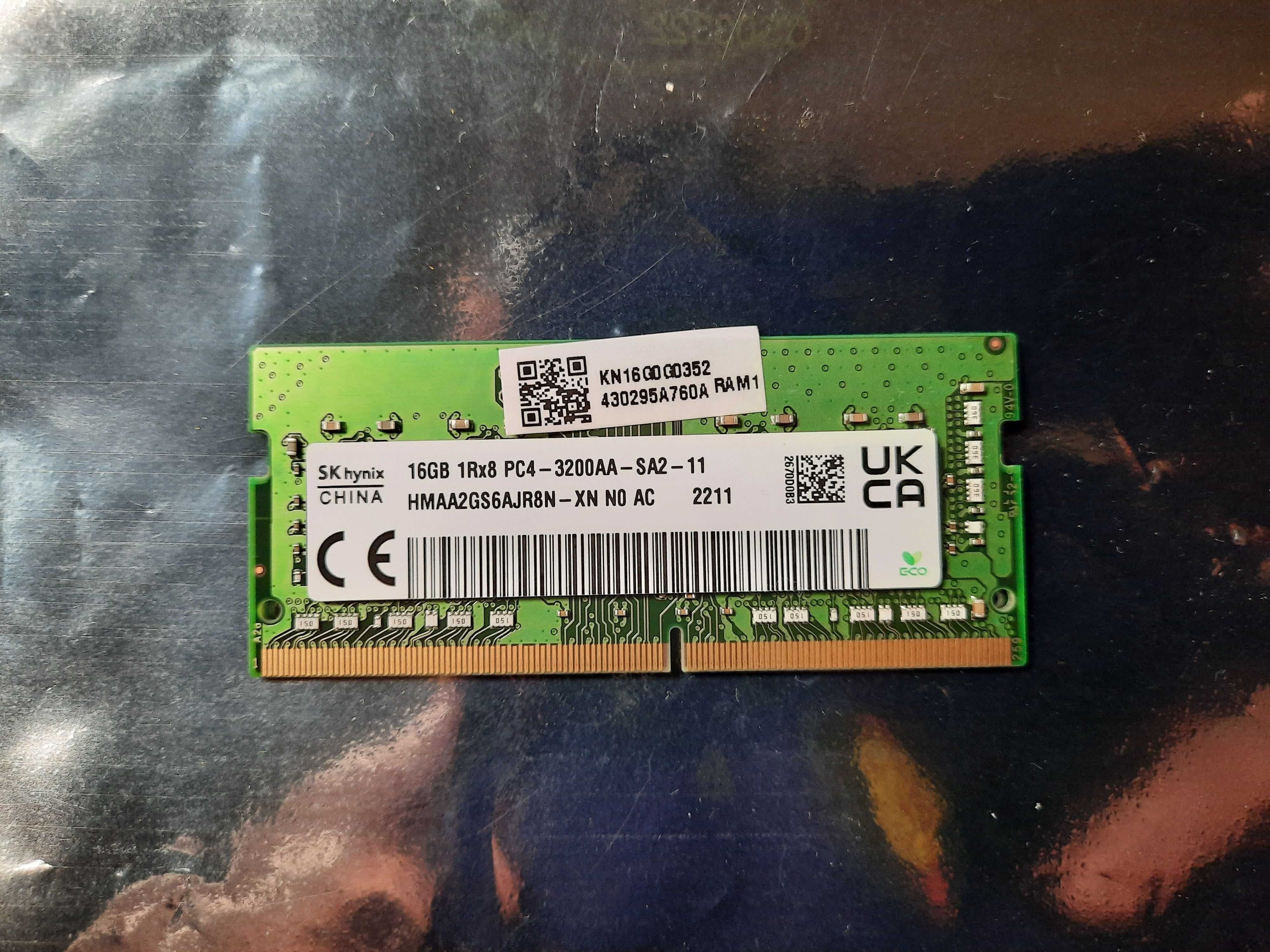 Samsung Hynix Micron Crucial 16GB DDR4 PC4-2666V SO-DIMM ноутбучна пам
