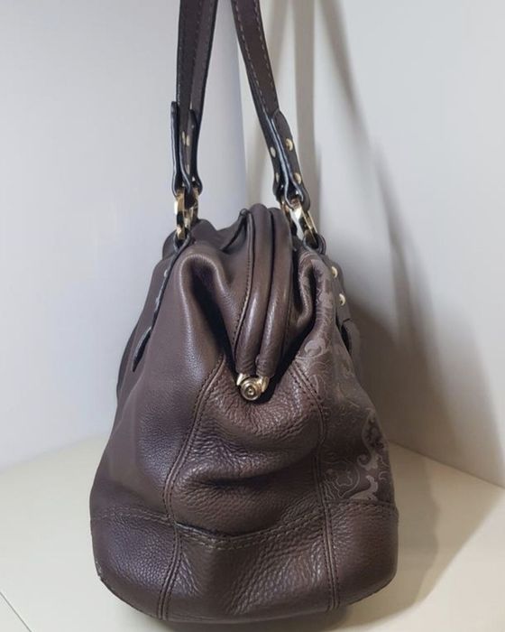 Сумка саквояж Dismero made in italy натуральная кожа сумка фрейм тоут