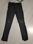 H&m jegginsy czarne kotek 128