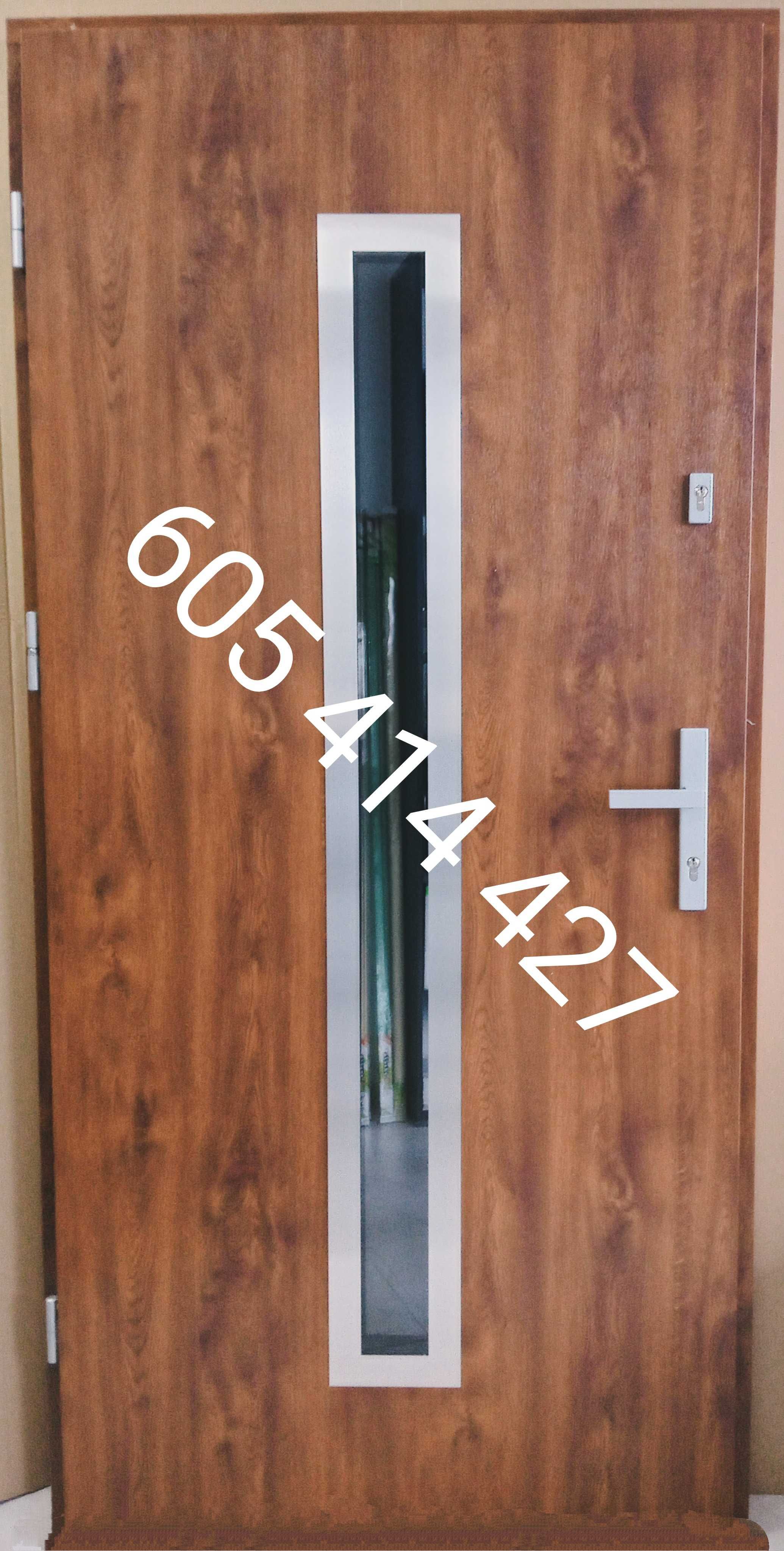 drzwi zewnętrzne 110x210 nowe, / POCHWYT GRATIS / szybka realizacja