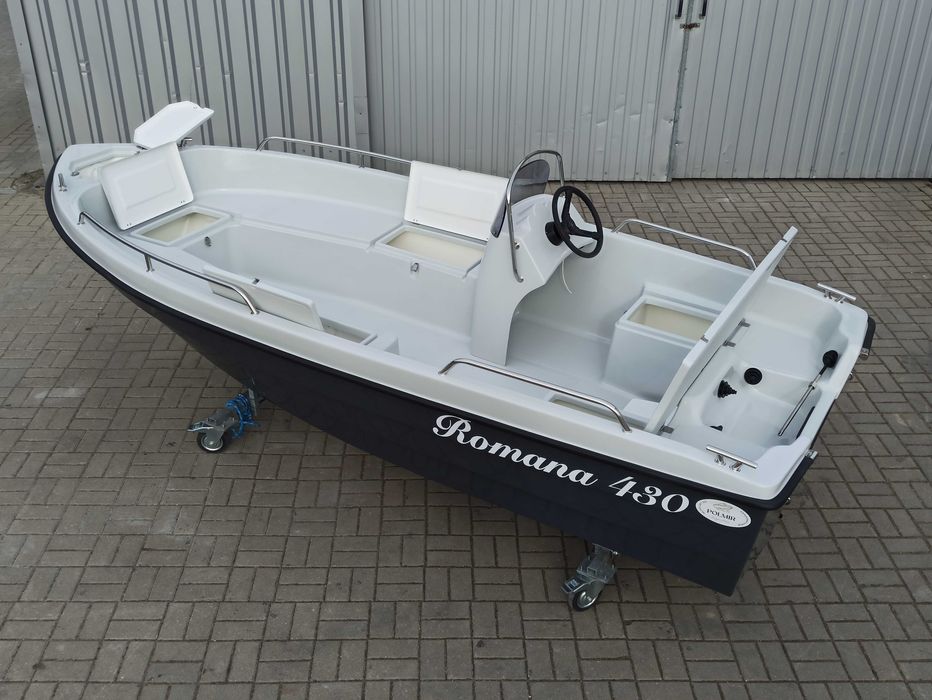 Łódź wędkarska Romana 430 FISH do silnika dziobowego