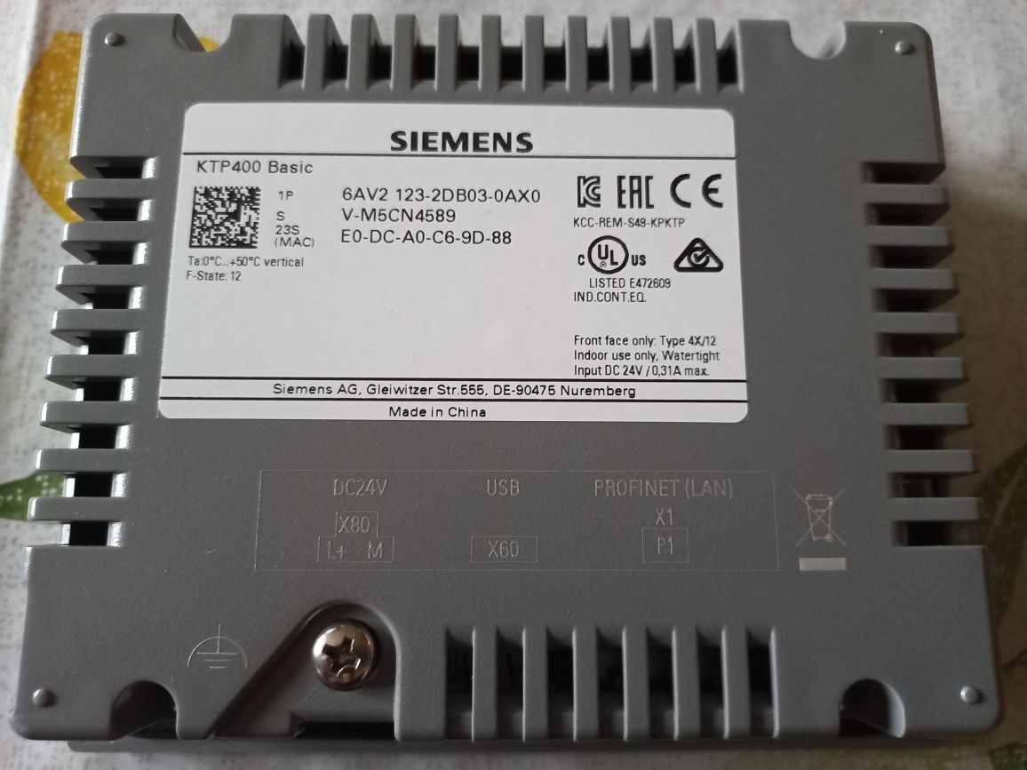 Siemens KTP400 Basic color