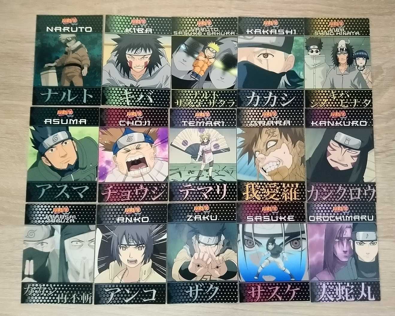 Karty Naruto Panini zestaw 68 kart