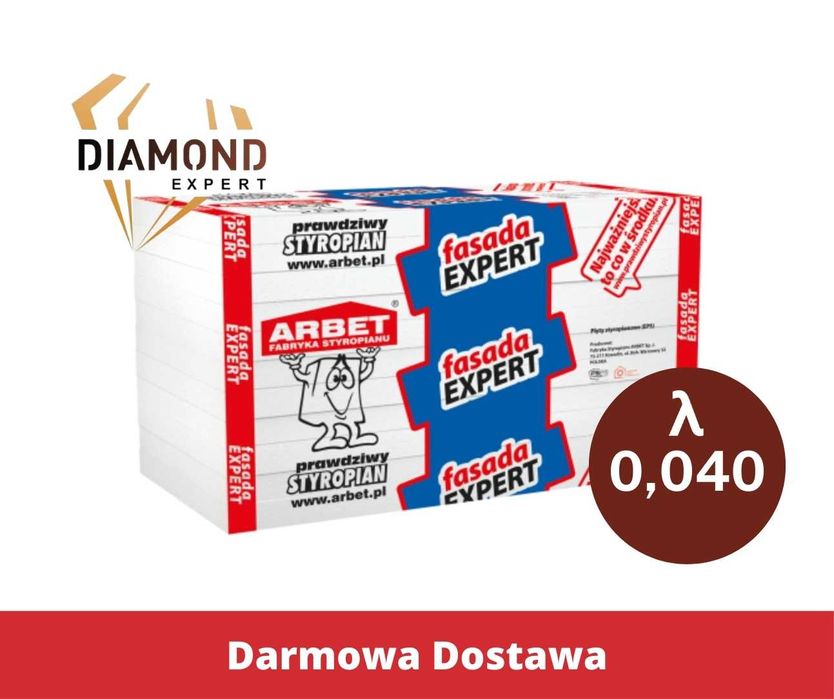 Styropian Elewacyjny Fasadowy Arbet 5,8,10,15,20,25 cm