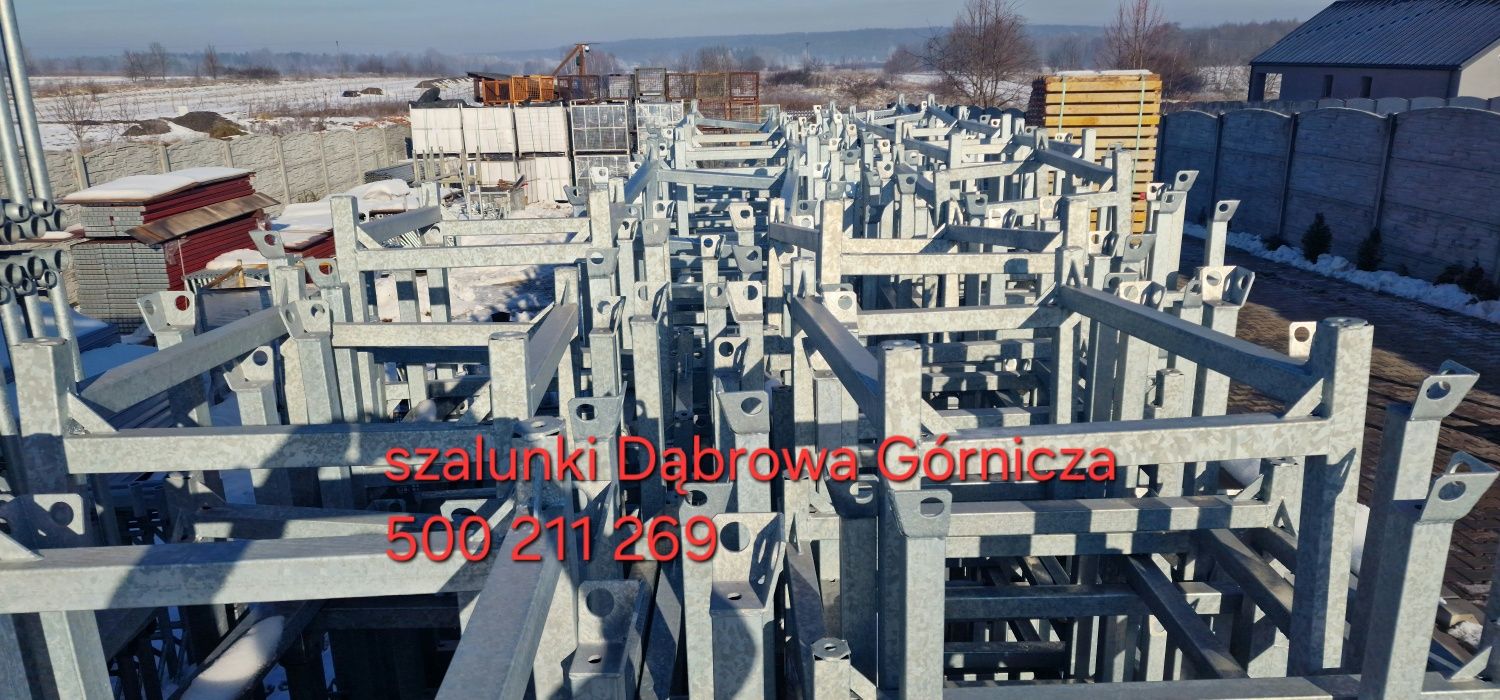 Pojemniki siatkowe kosze paletowe podpory rusztowanie  pojemnik kosz