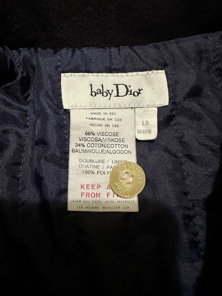 Куртка baby Dior 18м оригінал, пальто дитяче, Gucci, Christian Dior
