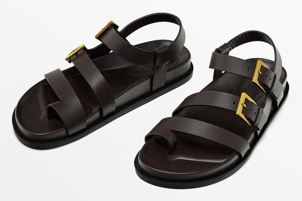 Nowe sandały skórzane Massimo Dutti EU 39 z metkami