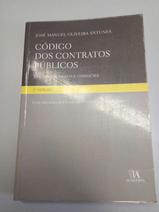 Código dos Contratos Públicos - Regime de Erros e Omissões