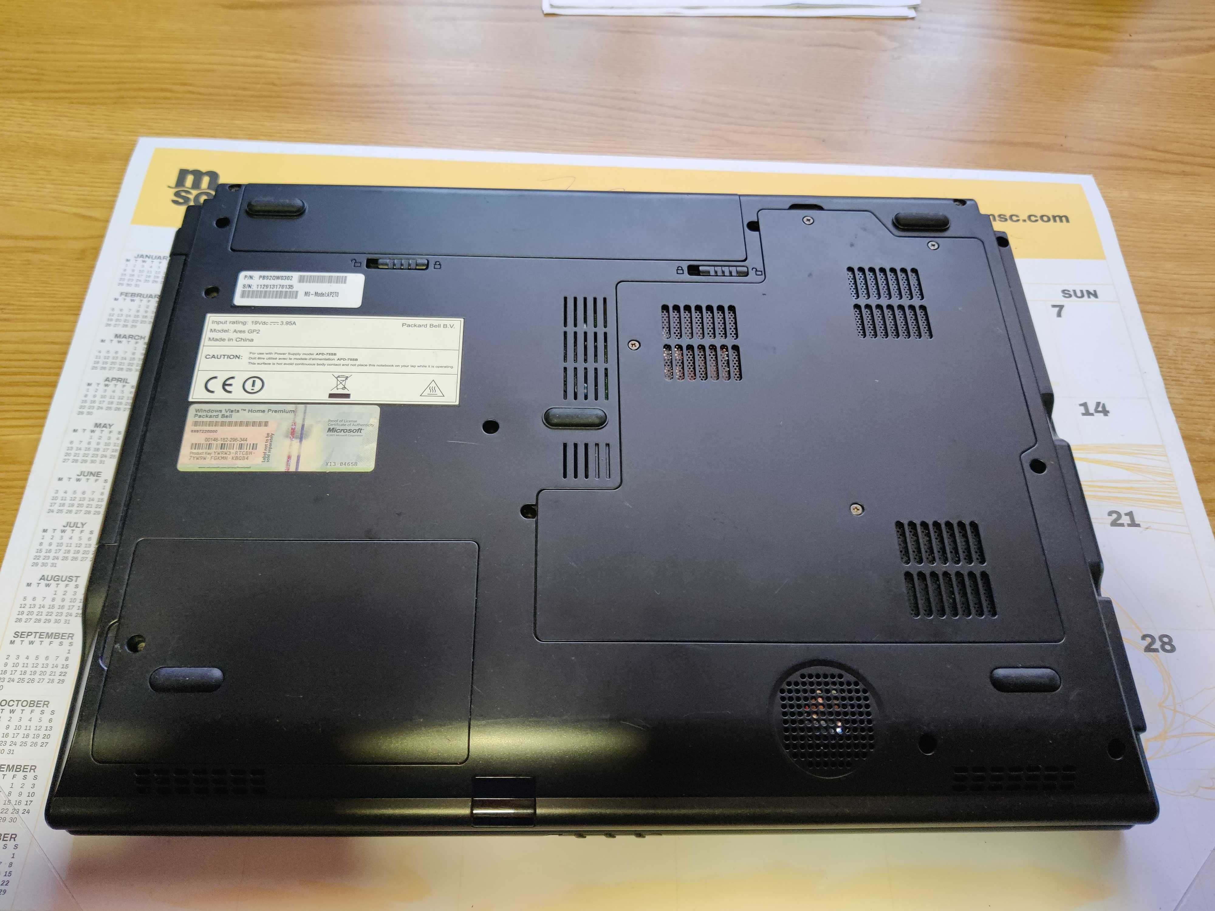 Portátil Packard Bell Ares GP2