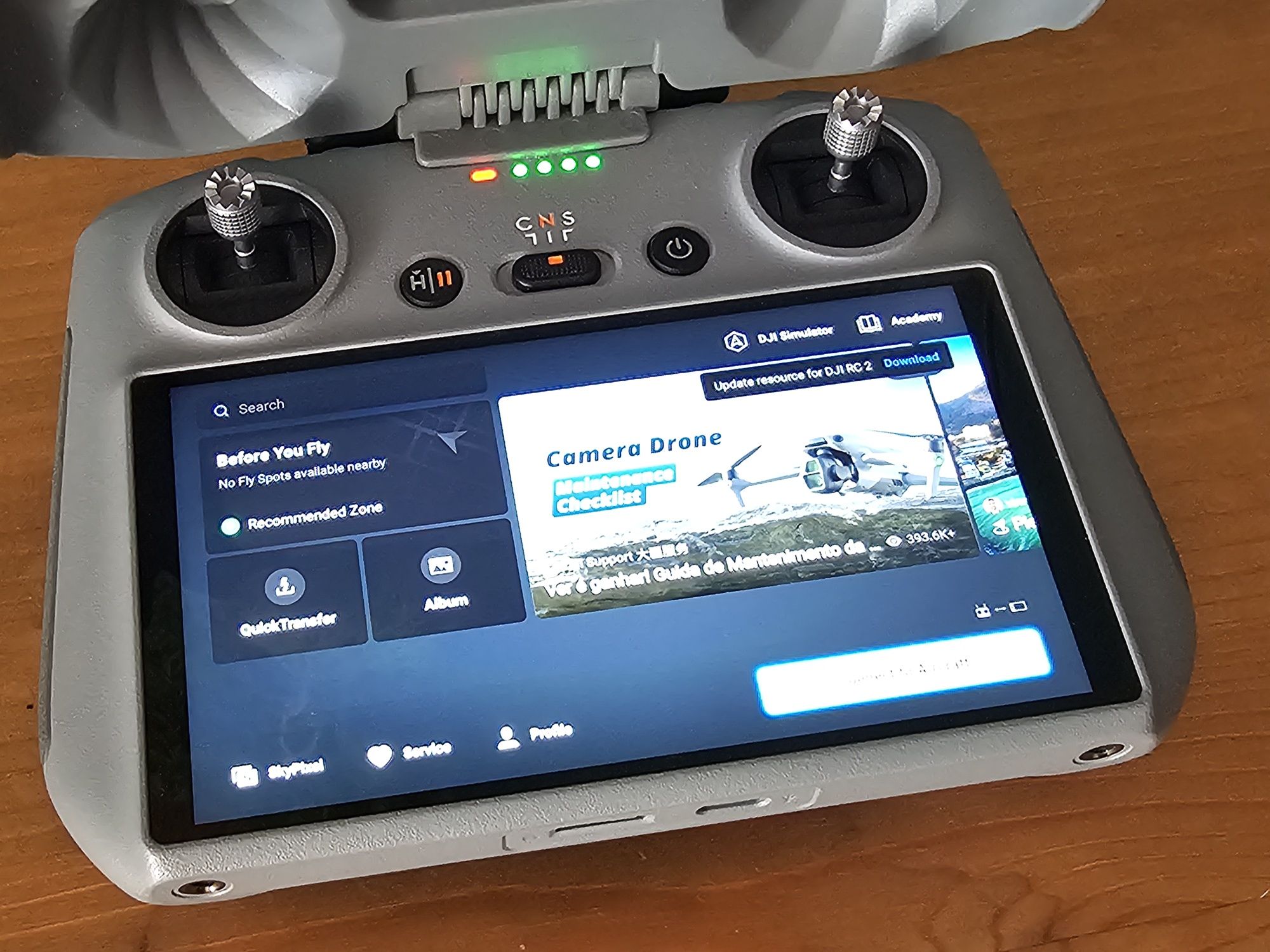Baterias e comando dji air 3