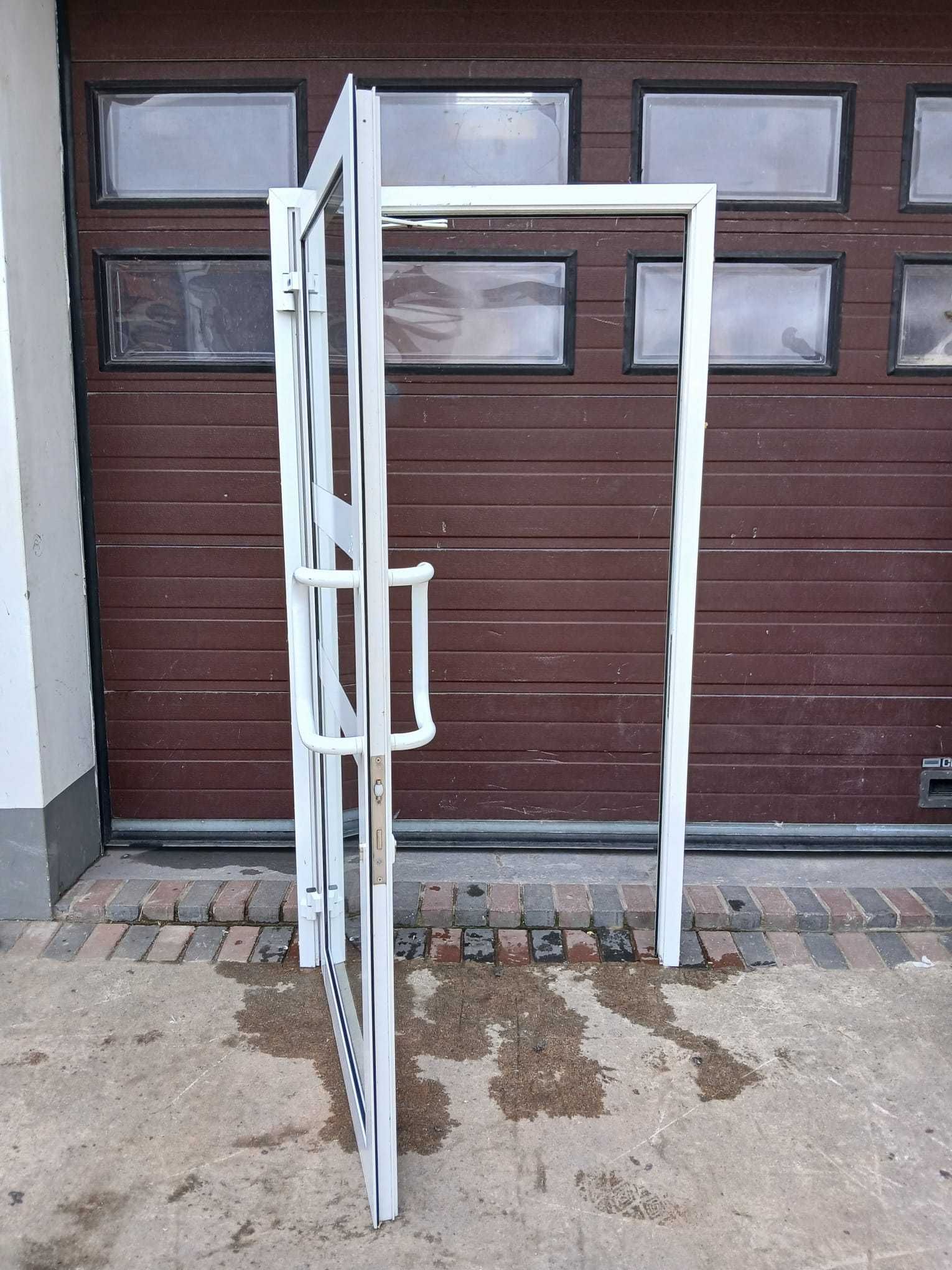 Drzwi zewnętrzne aluminiowe 108x210 przeszklone DOWÓZ CAŁY KRAJ