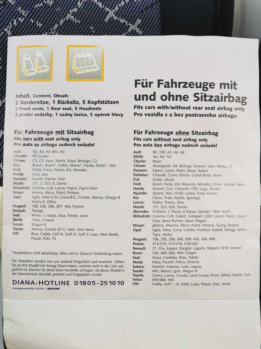 Diana SHRON tylna kanapa