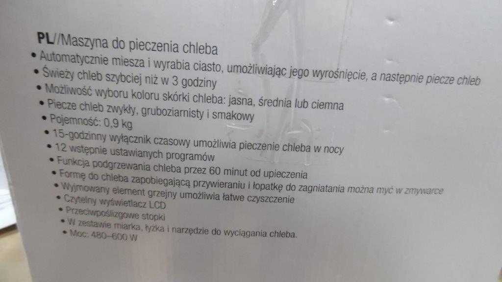 Maszynka do pieczenie chleba