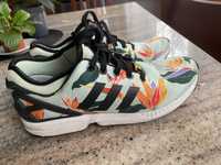 Adidas Flux green floral kwiaty