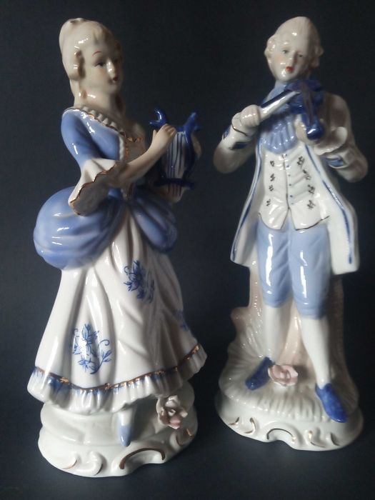 Casal de músicos e de namorados - Bibelôs