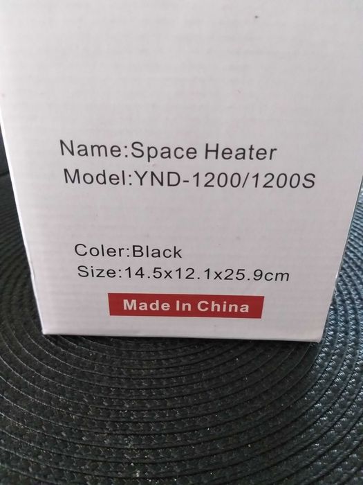 Termowentylator, mały grzejnik YND-1200S