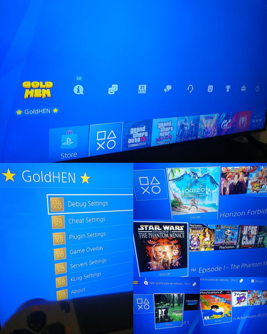 PS4 9.00 Desbloqueada 1TB GoldHEN PlayStation 4 Slim Como Nova