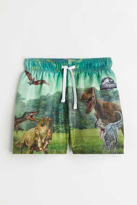 Nowość 2025:) szorty kąpielowe dinozaury H&M roz 122/128