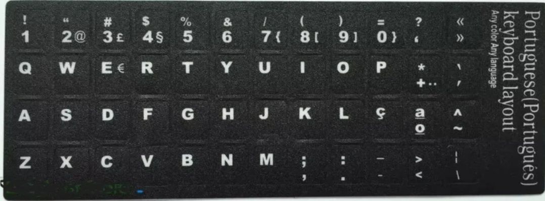 Adesivos p/ teclado Português PT Transforme-o Outros Ver Descriçao