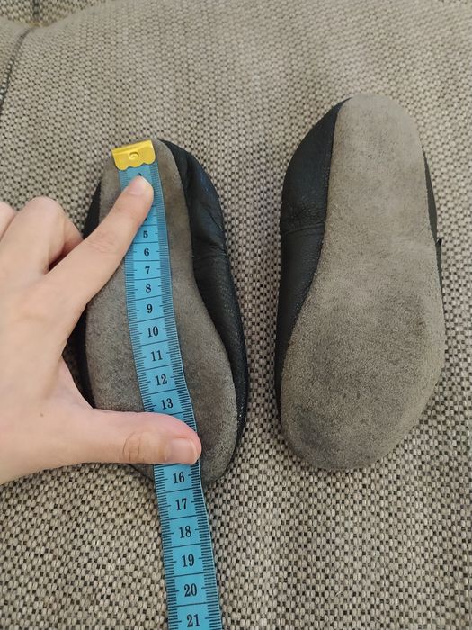 Чорні чешки дитячі 16 см