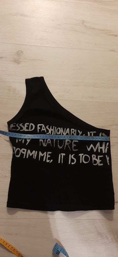 Krótki crop top, hit goły brzuch, bluzka na lato  rozm. S/M, 36-38