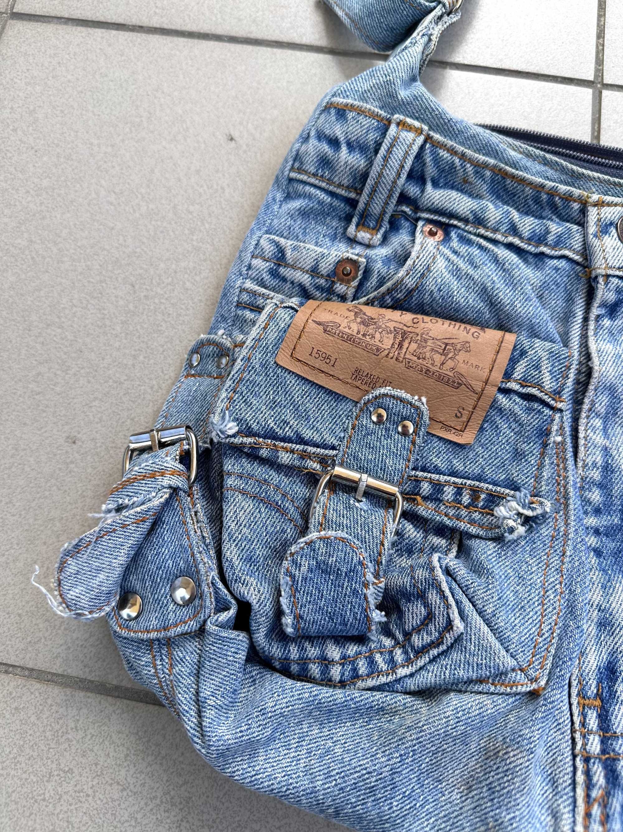 Torebka jeansowa Levis customade handmade