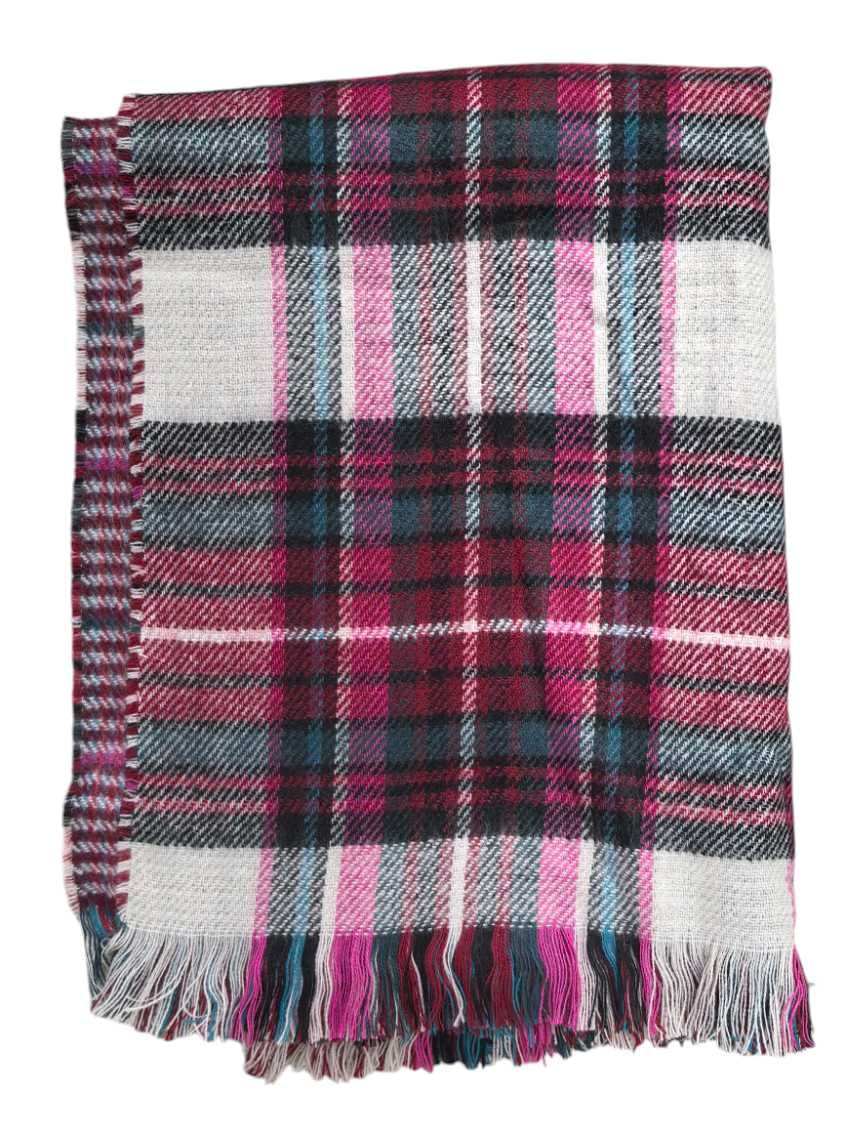 OVS szal damski chusta w kratę jesień / zima rozm. 65 X 185 cm