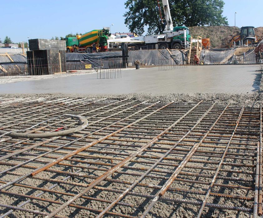 Budowa domów, Domy żelbetowe, Płyty fundamentowe