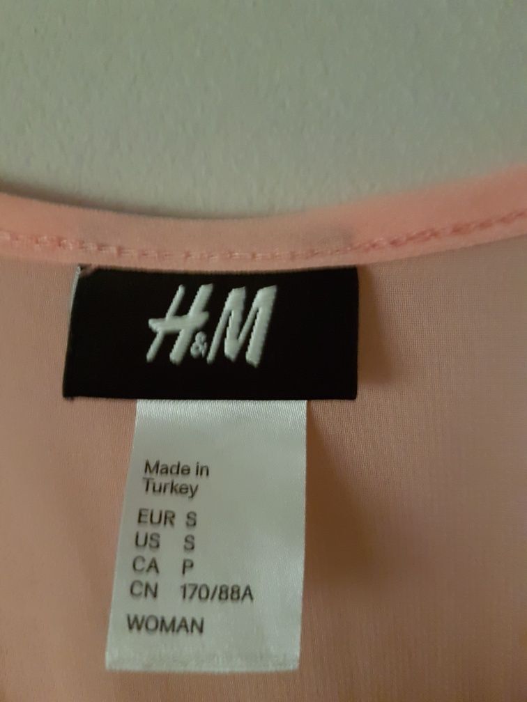 Sukienka brzoskwiniowa H&M