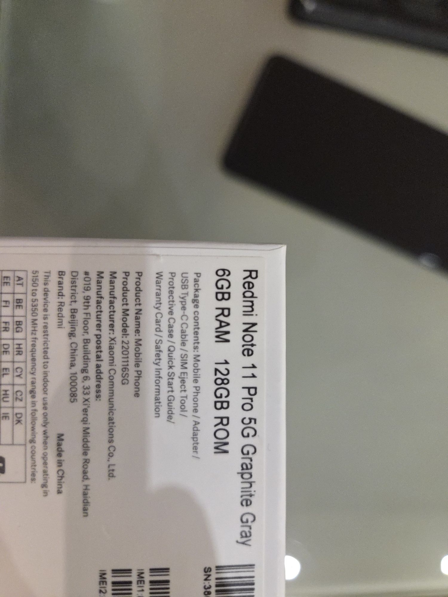 Smartfon Xiaomi Redmi Note 11 Pro 5G 6GB 128GB