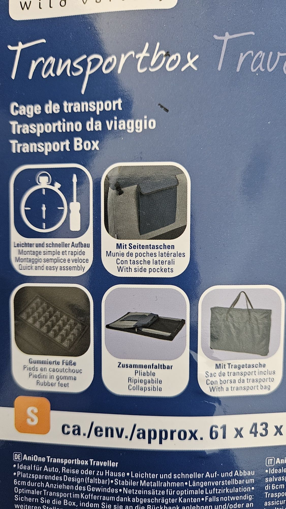 Anione transportbox  dla psa .Transporter dla psa do samochodu 61x43cm