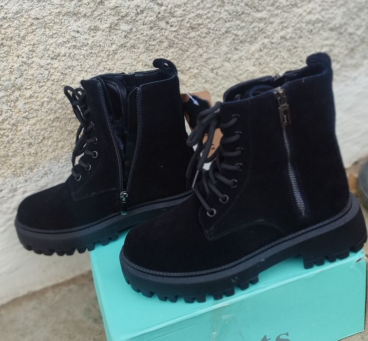 НОВІ зимові шкіряні черевики 37р