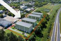 Radom – działka  z WZ na 4 budynki, 120 mieszkań, PUM 7.945 m²