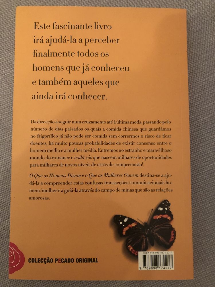 Livro O que os Homens dizem O que as Mulheres Ouvem