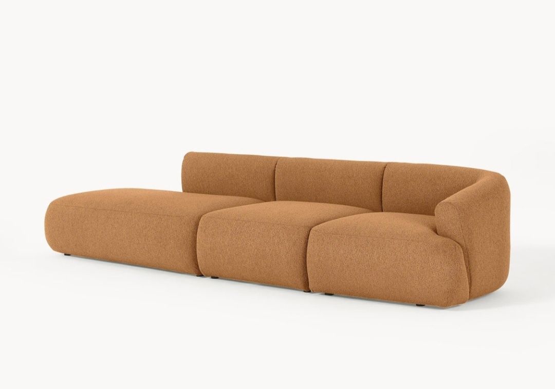 Sofa szezlong modułowy XL Boucle Sofia Westwing Collection