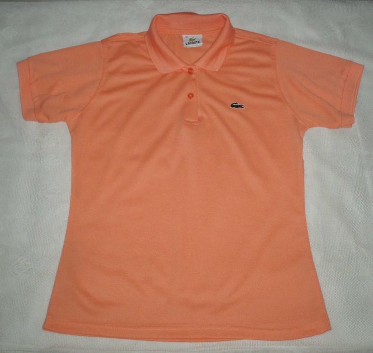Тенниска поло цвет персик под лакост 46-48 р
