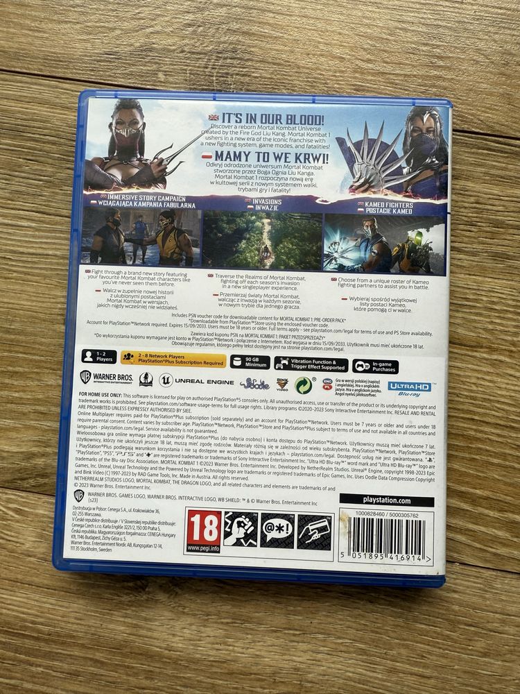Gra Mortal Kombat 1 Polska Wersja PL PlayStation 5 Ps5 Slim