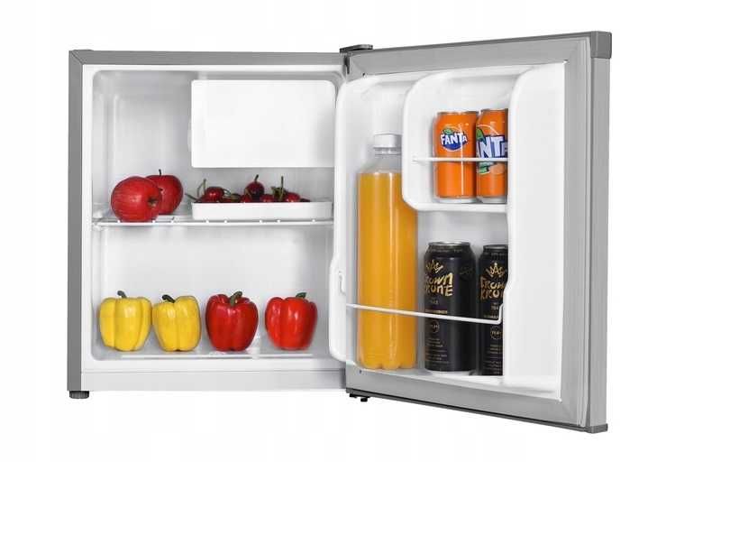 Mini lodówka z zamrażalnikiem srebrna, biała ,czarna F-438