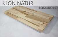 Blat do biurka drewno klon natur 1600x800x40mm