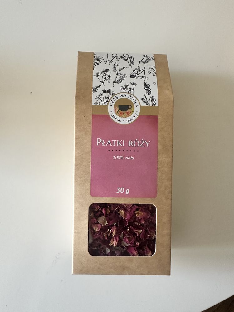 Czas na herbatę miks produktów lipa jaśmin płatki róży pigwa bez