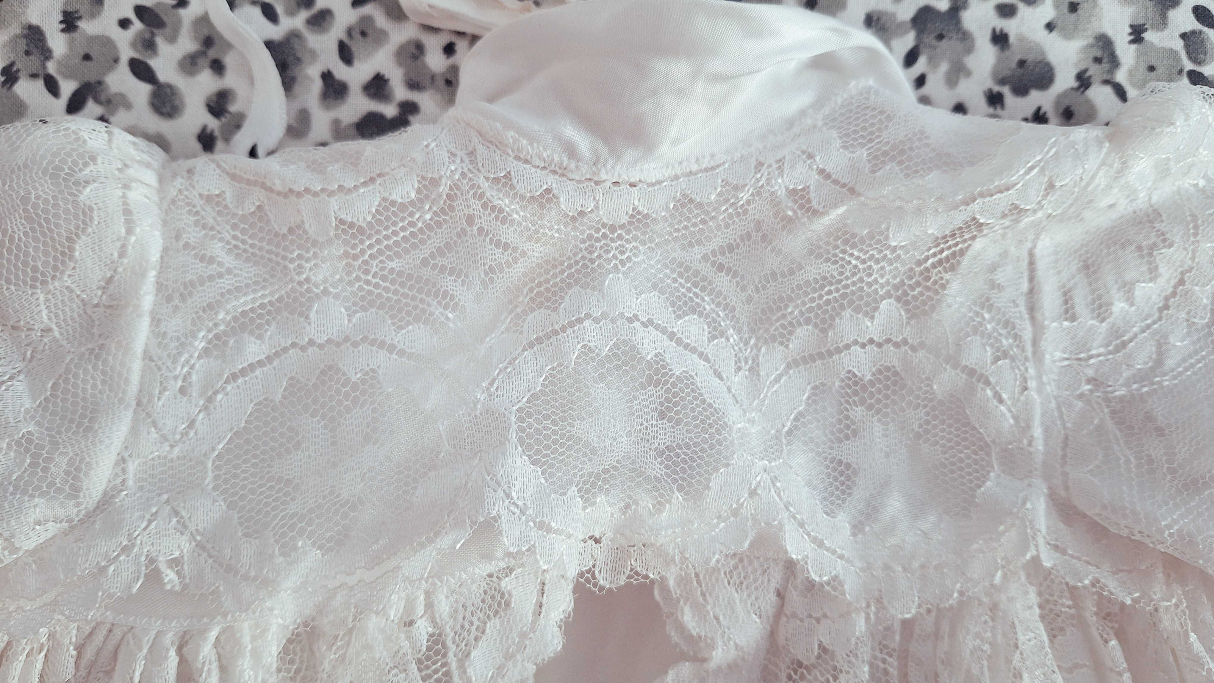Vestido branco batizado antigo vintage