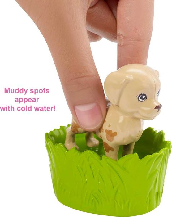 ОРИГИНАЛ Кукла Барби купай и играй меняем цвет Barbie Play & Wash Pets