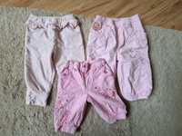 Ciepłe spodnie dla dziewczynki 68-80