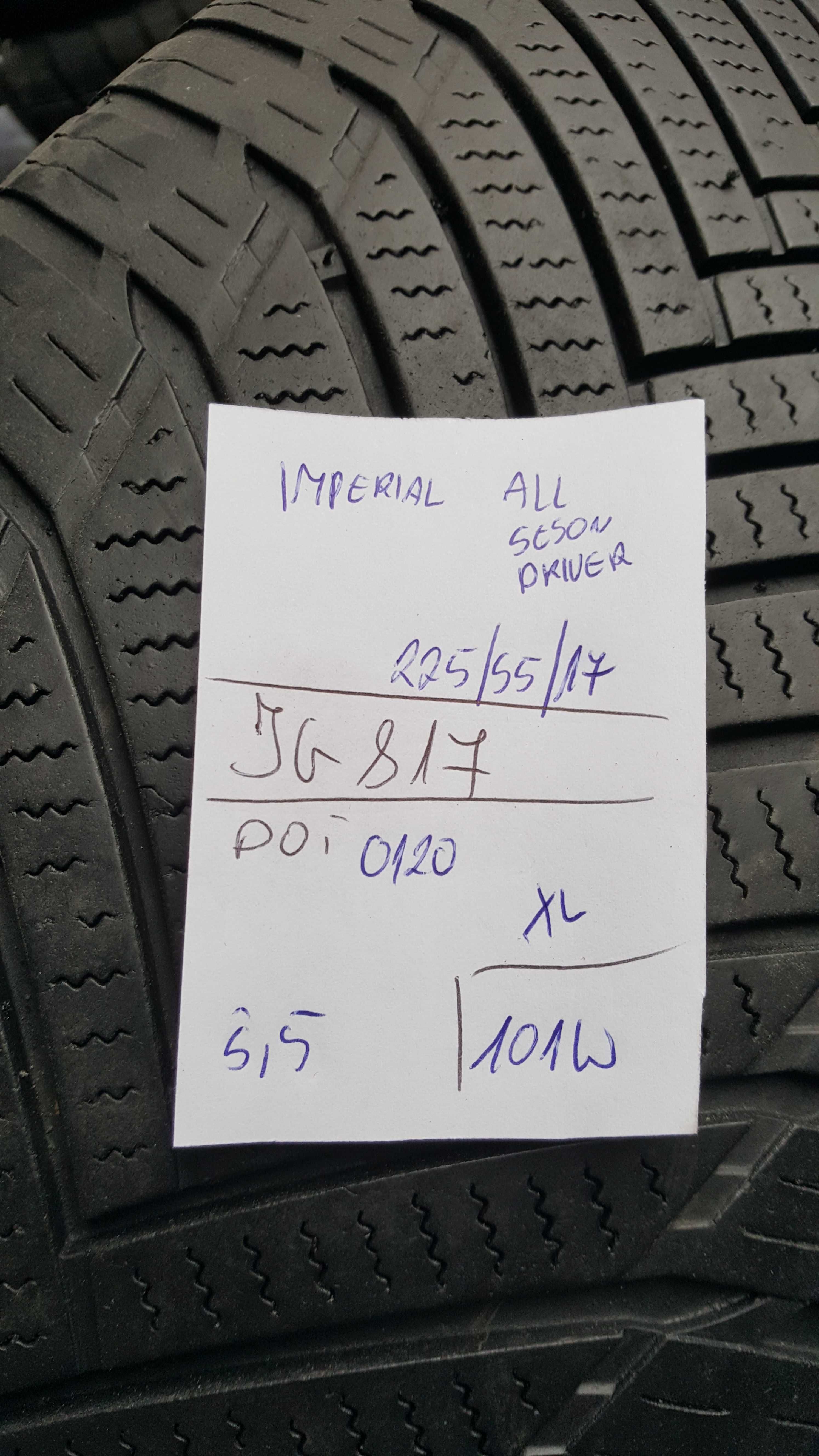 Imperial 225/55 r17 All Season Driver XL /// 5,5mm!!! 2020r