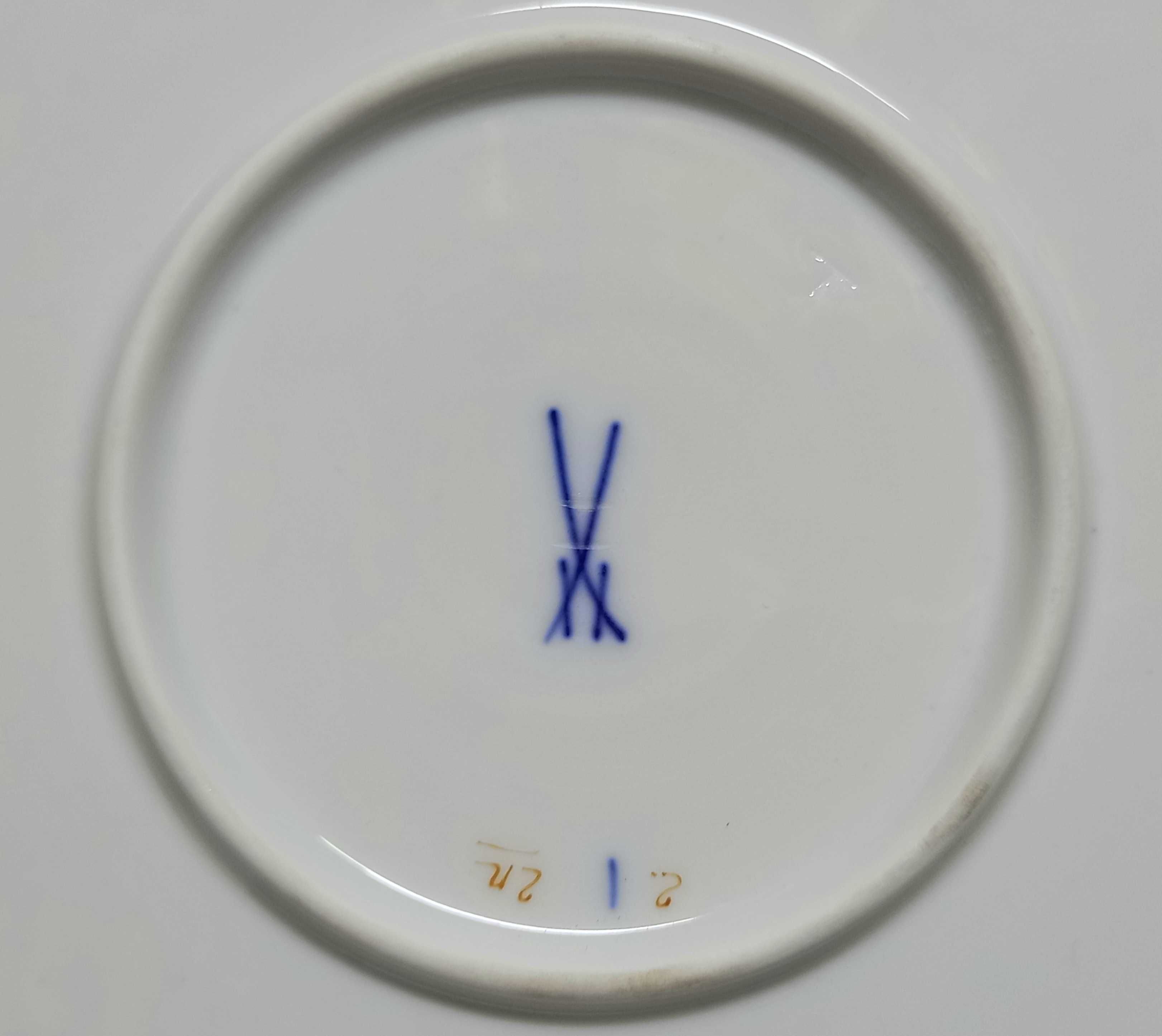 Kobaltowa patera, B-Form, Miśnia, Meissen