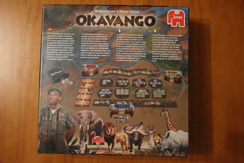 jogo de tabuleiro Okavango