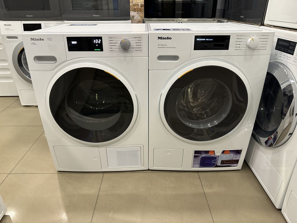 Комплекти пральна + сушильна машини Miele. 8-9кг.Моделі 2020-2023років